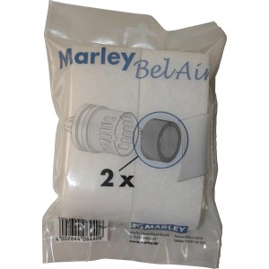 Marley Ersatzfilter für Zuluftkanal mit Pollenschutz, 2 Stück, verpackt.