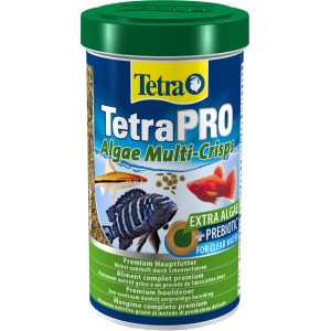 TetraPro Algae Multi-Crisps 500ml, Fischfutter-Granulat für gesunde Fische und klares Wasser.