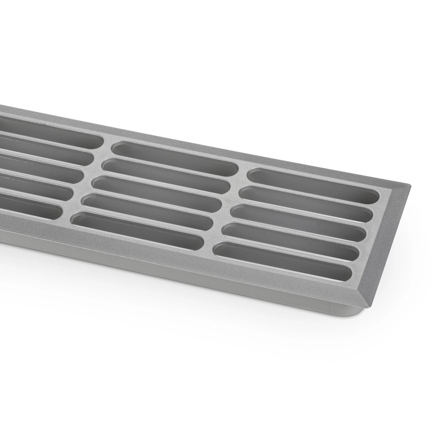 SOTECH Lüftungsgitter Schlitzlochung 476 mm inkl. Befestigungsclips Silber günstig online kaufen