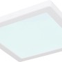 Quadratische, weiße LED-Deckenleuchte Lasse von Globo, 217x217x17 mm.