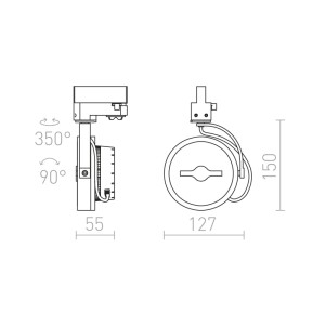 Rendl DECKENLEUCHTE KELLY LED DIMM Weiß 12 W