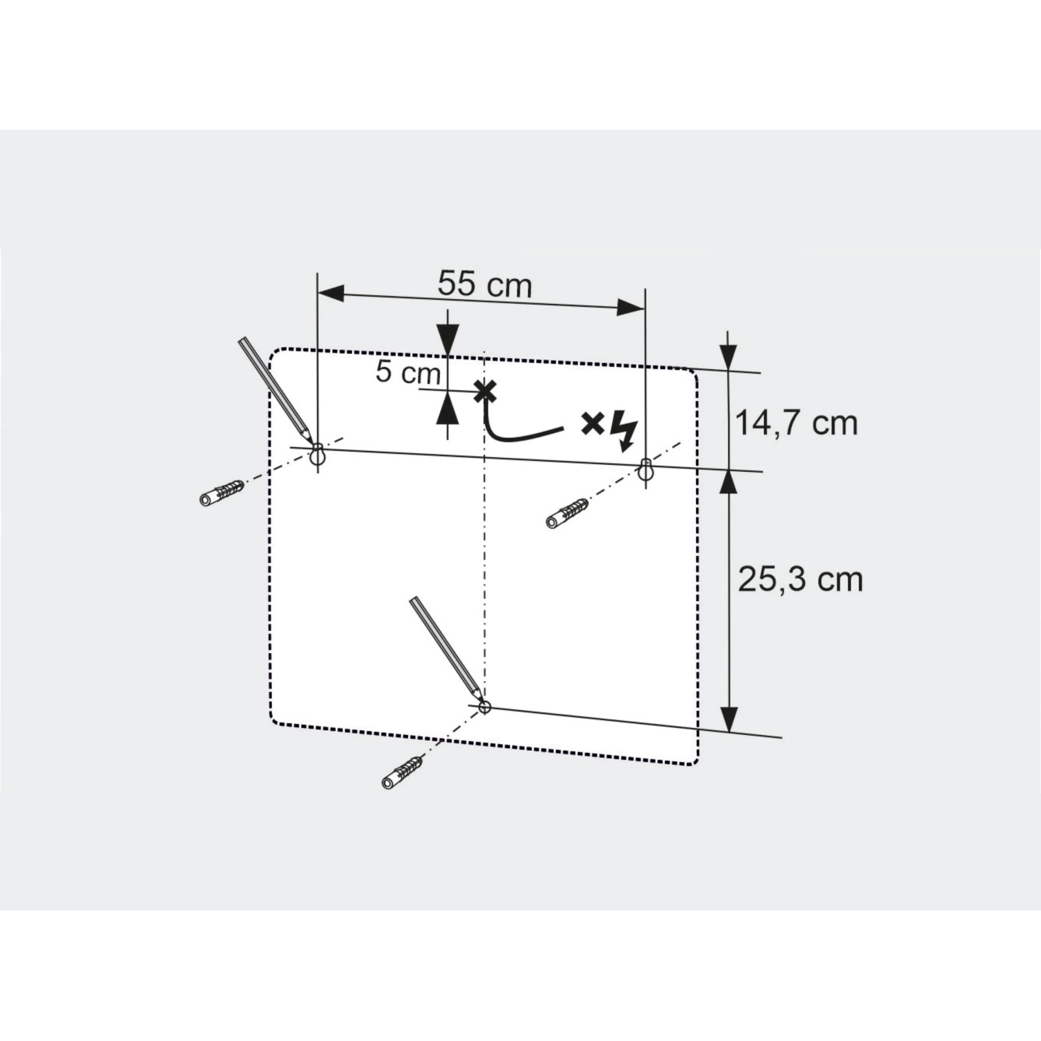 Sieper Spiegelschrank Alida 68,3 cm x 54,5 cm Weiß Hochglanz_6