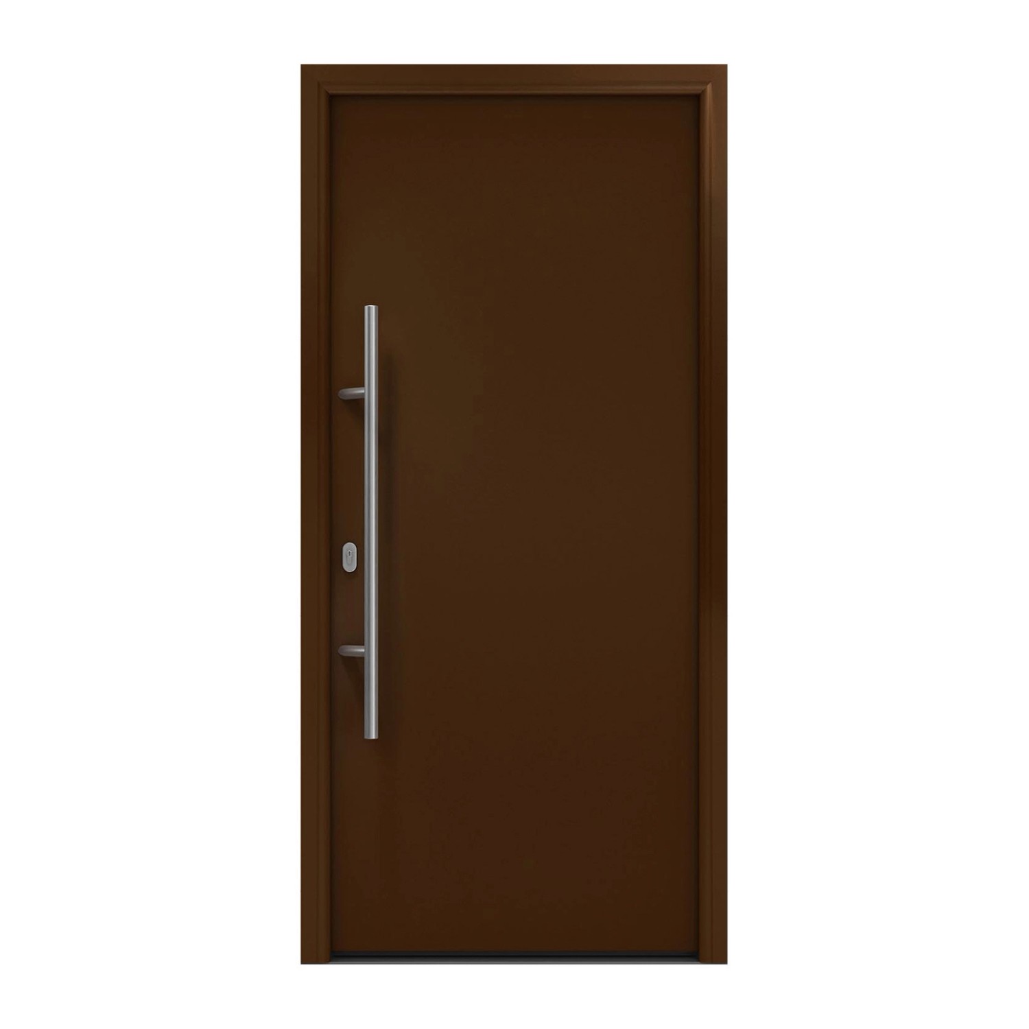 EcoStar Haustür Isopro IP 010 Terrabraun 110 cm x 210 cm DIN L günstig online kaufen