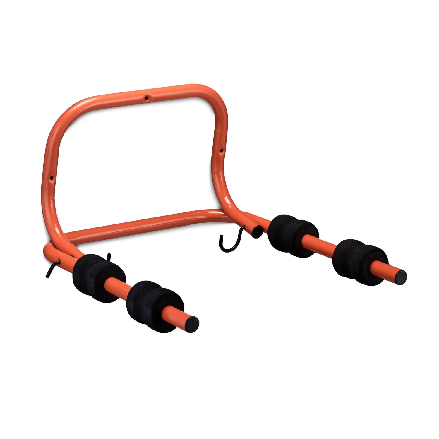 Relaxdays Fahrrad Wandhalterung für 2 Räder Stahl Rot Schwarz Klappbar 50 cm x 47,5 cm x 15 cm 2,2 kg