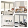 Sekey Seitenzugrollos, blickdicht, beige, in Wohnzimmer, Schlafzimmer, Bad und Büro.