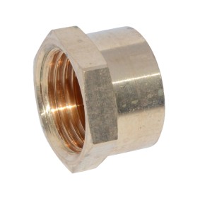 Kirchhoff Endkappe, 24,2 mm (3/4 IG), Rotguss, zur sicheren Rohrabschottung in Sanitär und Heizung.