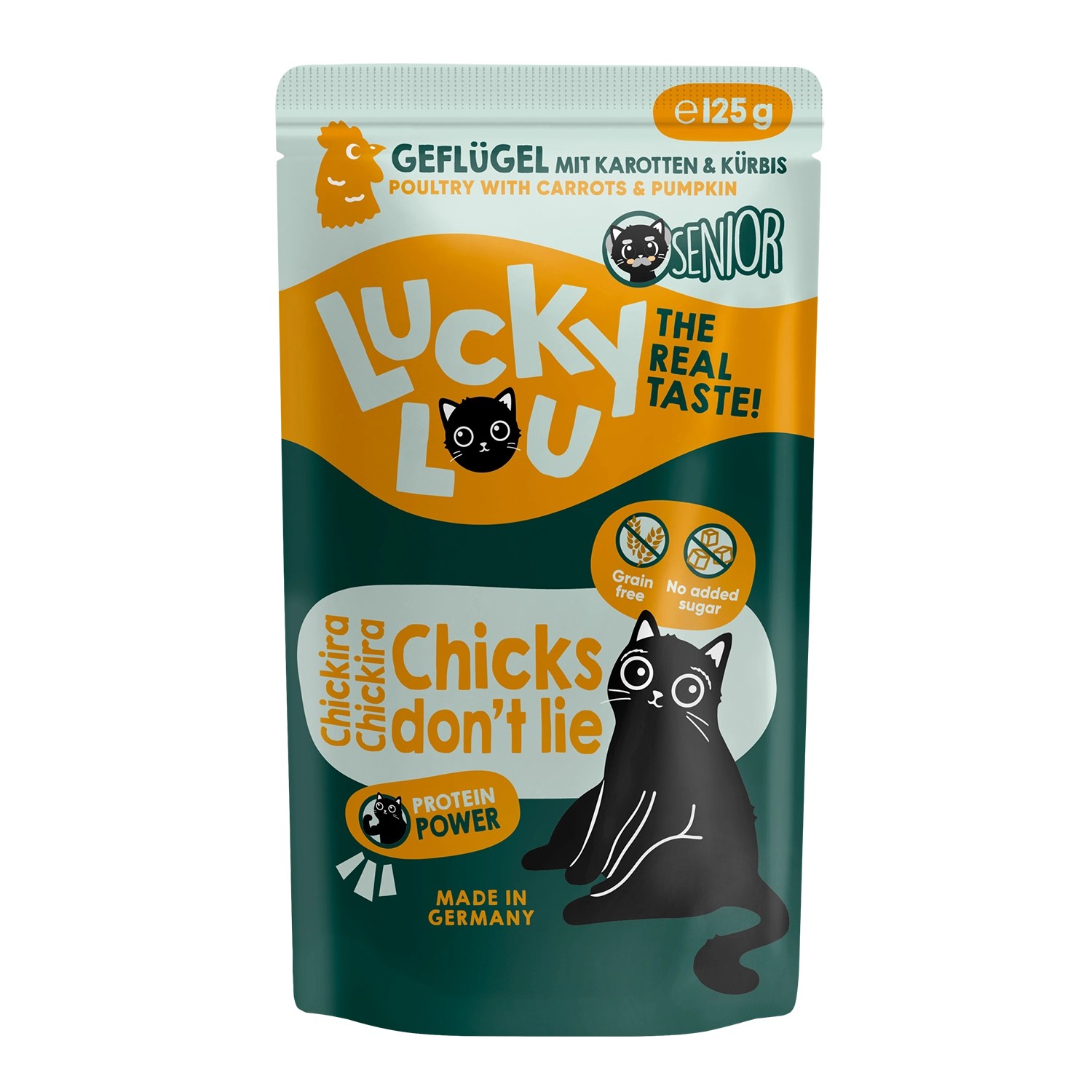 Lucky Lou Katzen-Nassfutter Lifestage Senior Geflügel 125 g