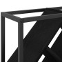 Detailansicht: Schwarzes vidaXL Weinregal in Eichen-Optik, Holzwerkstoff, für 16 Flaschen.