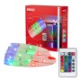 Brilo LED-Strip RGB 20m mit Fernbedienung, selbstklebend und kürzbar, in Weiß.