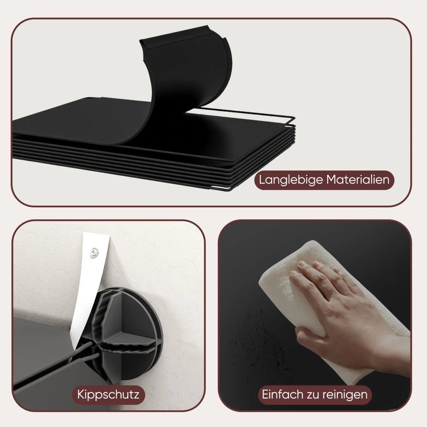 Sekey Schuhregal: Langlebige Materialien, Kippschutz an der Wand, einfache Reinigung. Platzsparende Schuhaufbewahrung.