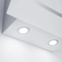 Weiße Respekta Kopffreihaube CH24060WAM mit LED-Beleuchtung.