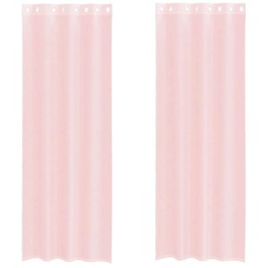 vidaXL Voile Vorhänge mit Ösen 2 Stk Hellrosa 140x300 cm 4102088