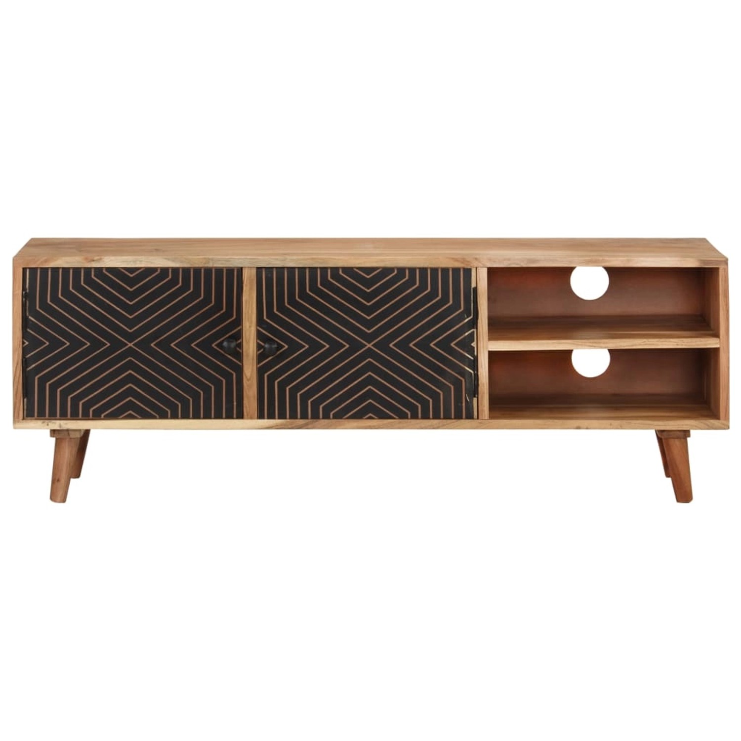 Tv-schrank 115x30x39 Cm Massivholz Akazie günstig online kaufen