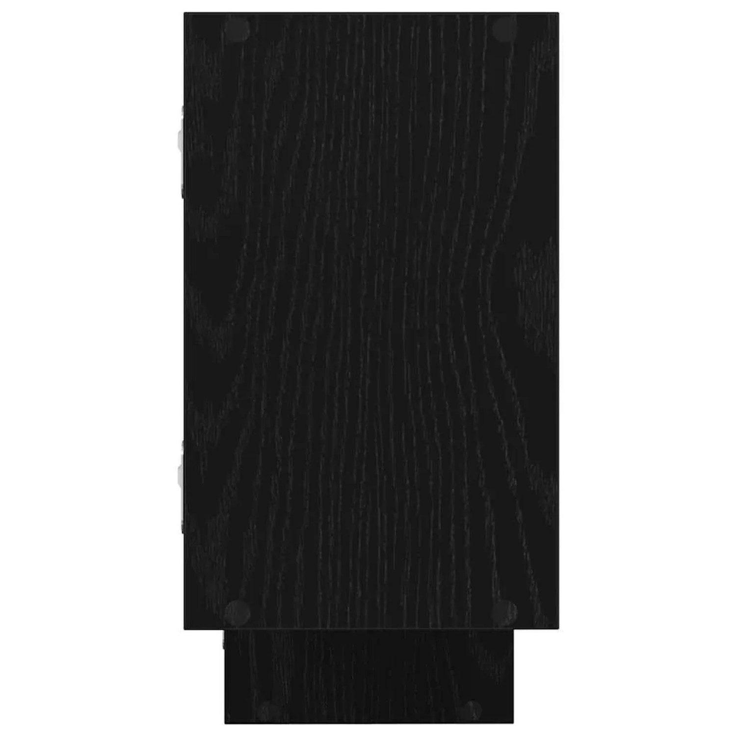 Schwarzes vidaXL Würfelregal mit 5 Fächern aus Holzwerkstoff.