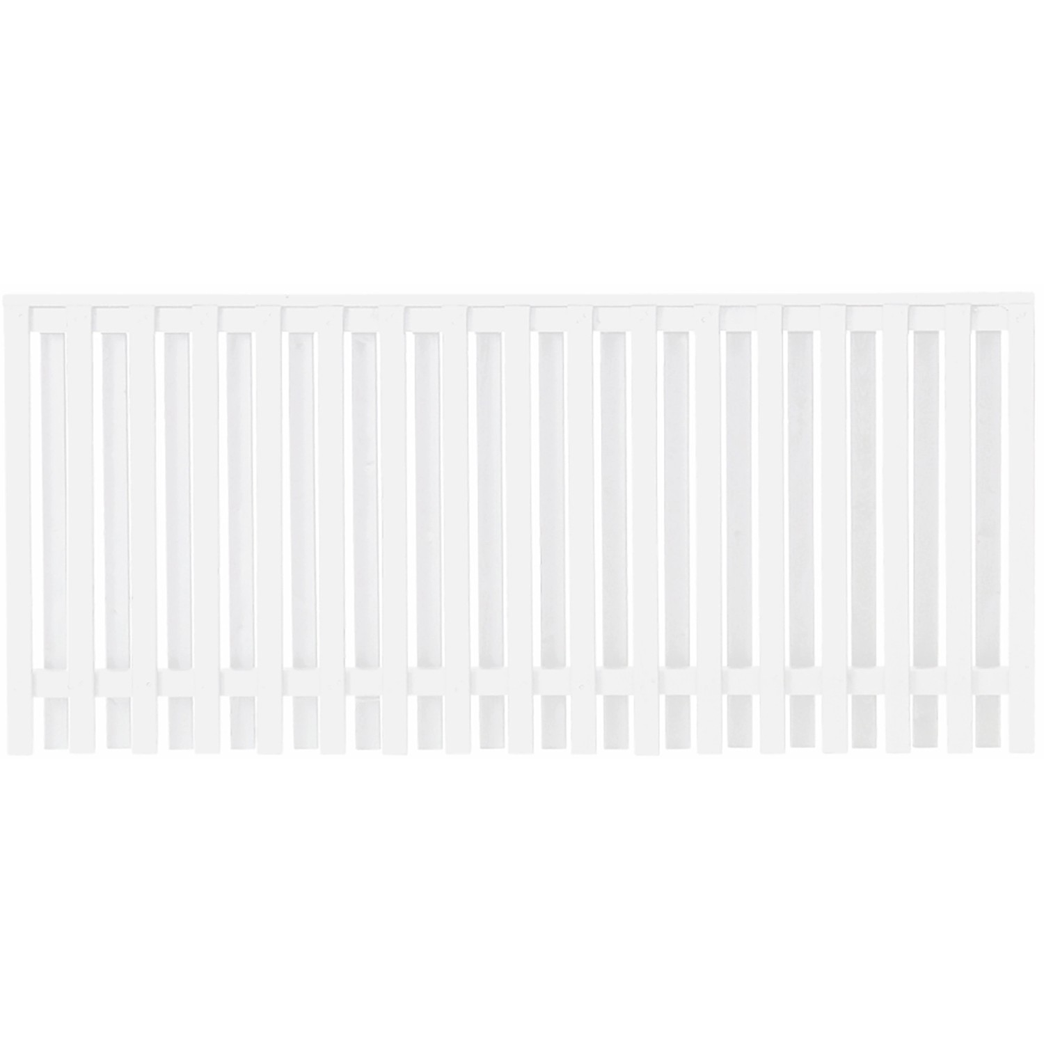 Vorgartenzaun Nagano Nadelholz Weiß 180 cm x 80 cm günstig online kaufen