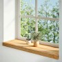 vidaXL Fensterbänke 2 Stk Hellbraun 70x30x2 cm Massivholz Eiche 4009149_2
