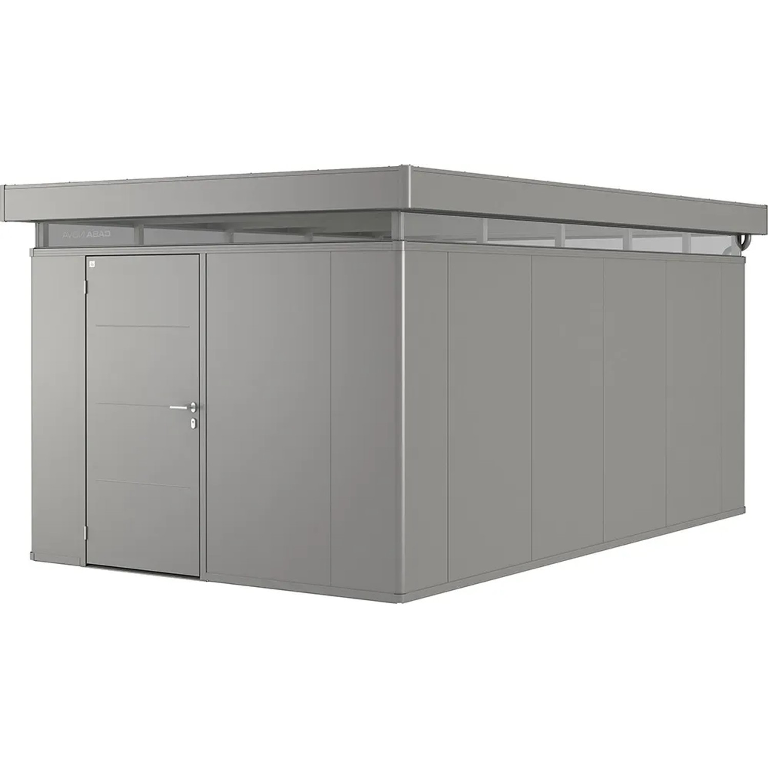 Biohort Metallgerätehaus CasaNova 3 x 5 m Quarzgrau-Metallic Türanschlag,inks