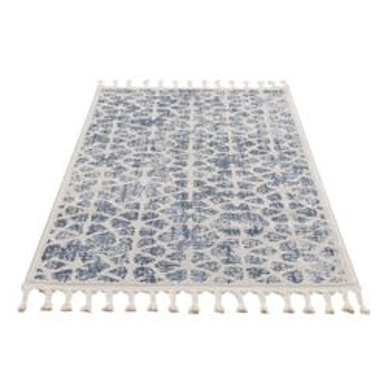 payé Teppich Frays 1 Flachflor 80x300 cm Blue günstig online kaufen