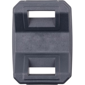 Wolfcraft Schlauchhalterung für Werkbank, Kunststoffhalterung mit Klettband für Staubsaugerschläuche.