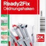 Fischer Montageset Ordnungshaken K, 4 Dübel und Schrauben für die einfache Befestigung.