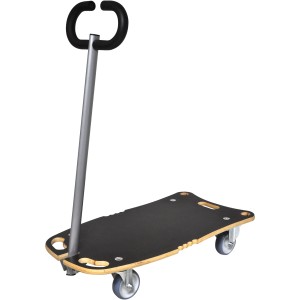 Wagner Transporthilfe Star Carrier Superior Braun mit Deichsel und Rollen.