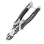 STAHLWERK Seitenschneider, Kombizange mit Abisolierfunktion. Multifunktionszange mit gummierten Griffen.