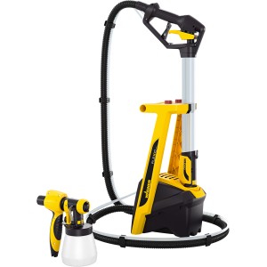 Wagner Farbsystem Sprühgerät HVLP Universal W950 Flexio in Gelb und Schwarz.