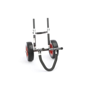 Robuster Toboli Transportwagen aus Aluminium, klappbar, mit großen PU-Rädern für SUP, Kajak, Surfbrett.