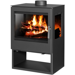 Victoria Kaminofen Modena Vision Schwarz und 9,76 kW