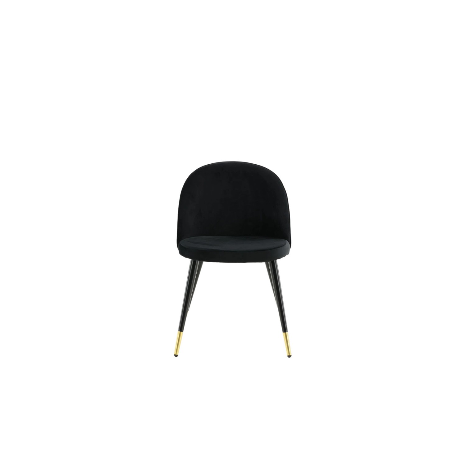 ebuy24 Velvet Esszimmerstuhl Velour Schwarz Messing Dekor günstig online kaufen