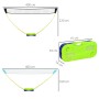 SPORTNOW Badminton-Set aus blau/grünem Kunststoff mit höhenverstellbarem 4m Netz und Tragetasche. Ideal für Spiel & Spaß.