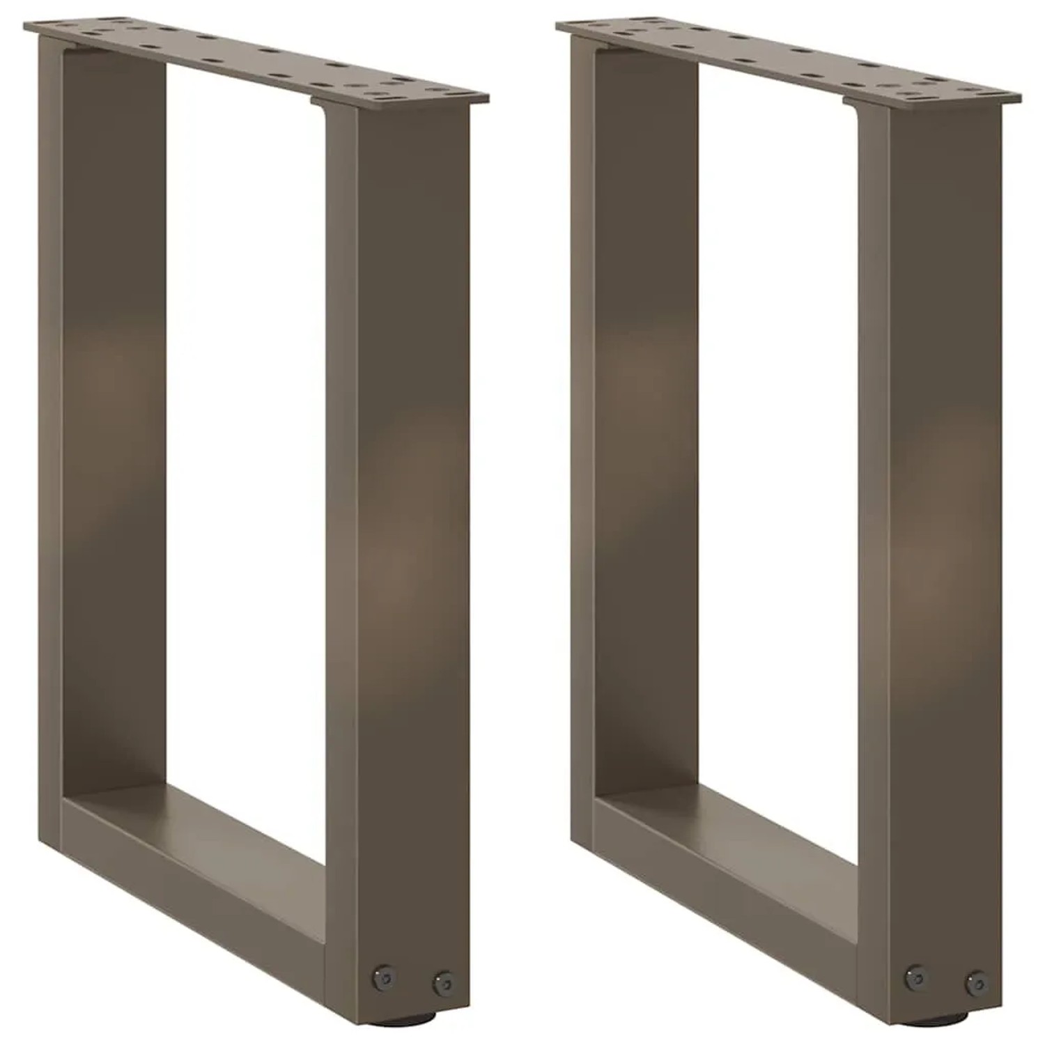 vidaXL Couchtischbeine U-Form 2 Stk Naturstahl 38x42-43 cm Stahl 4013155 günstig online kaufen