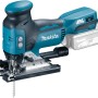 Makita Akku-Pendelhub-Stichsäge, blau-schwarz, mit Akku. Stichsäge für präzise Schnitte.