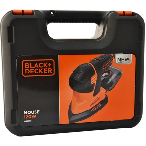 Black+Decker Mouse Dreieckschleifer 120W KA2500K im Koffer.