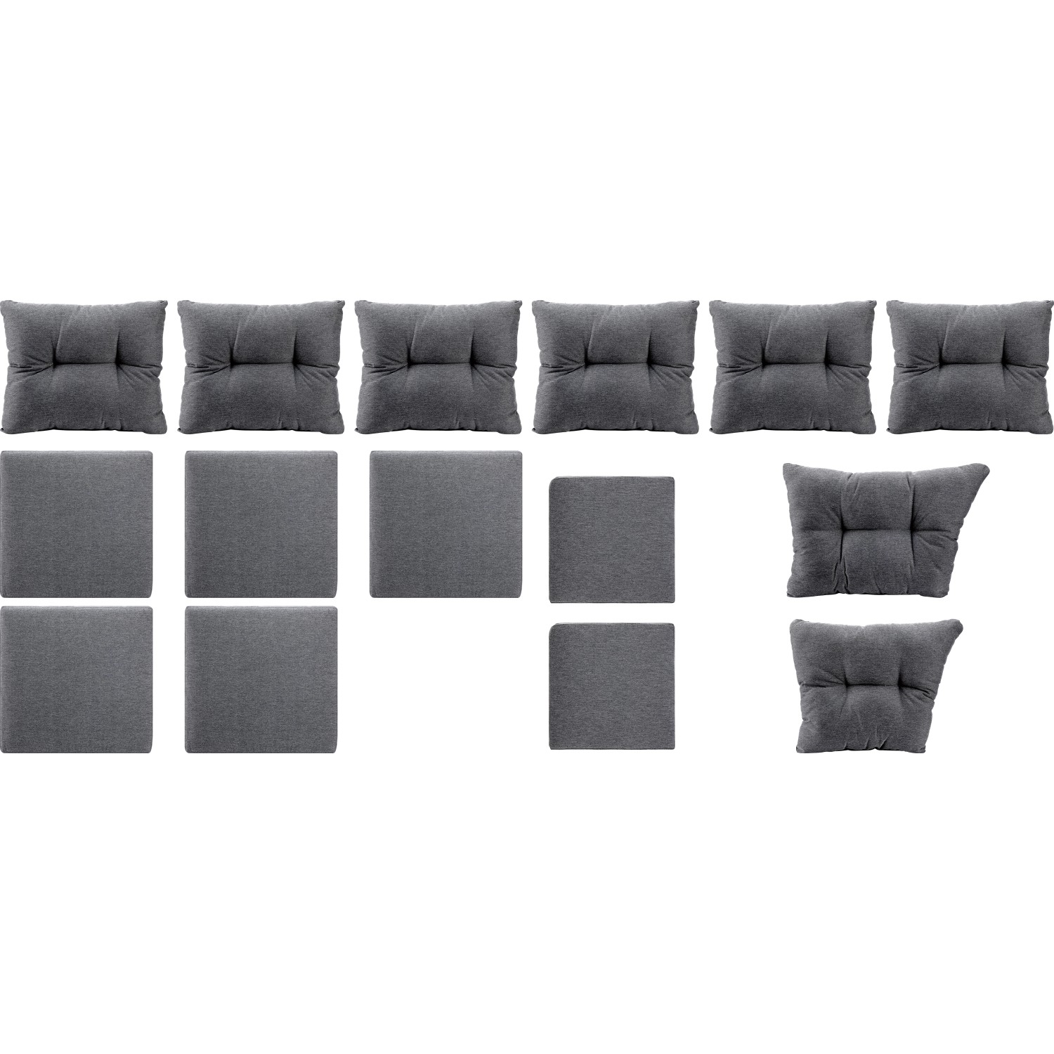 Ersatz-)Kissenhüllen-Set für Elfrida Eck-Dining-Set Grau kaufen