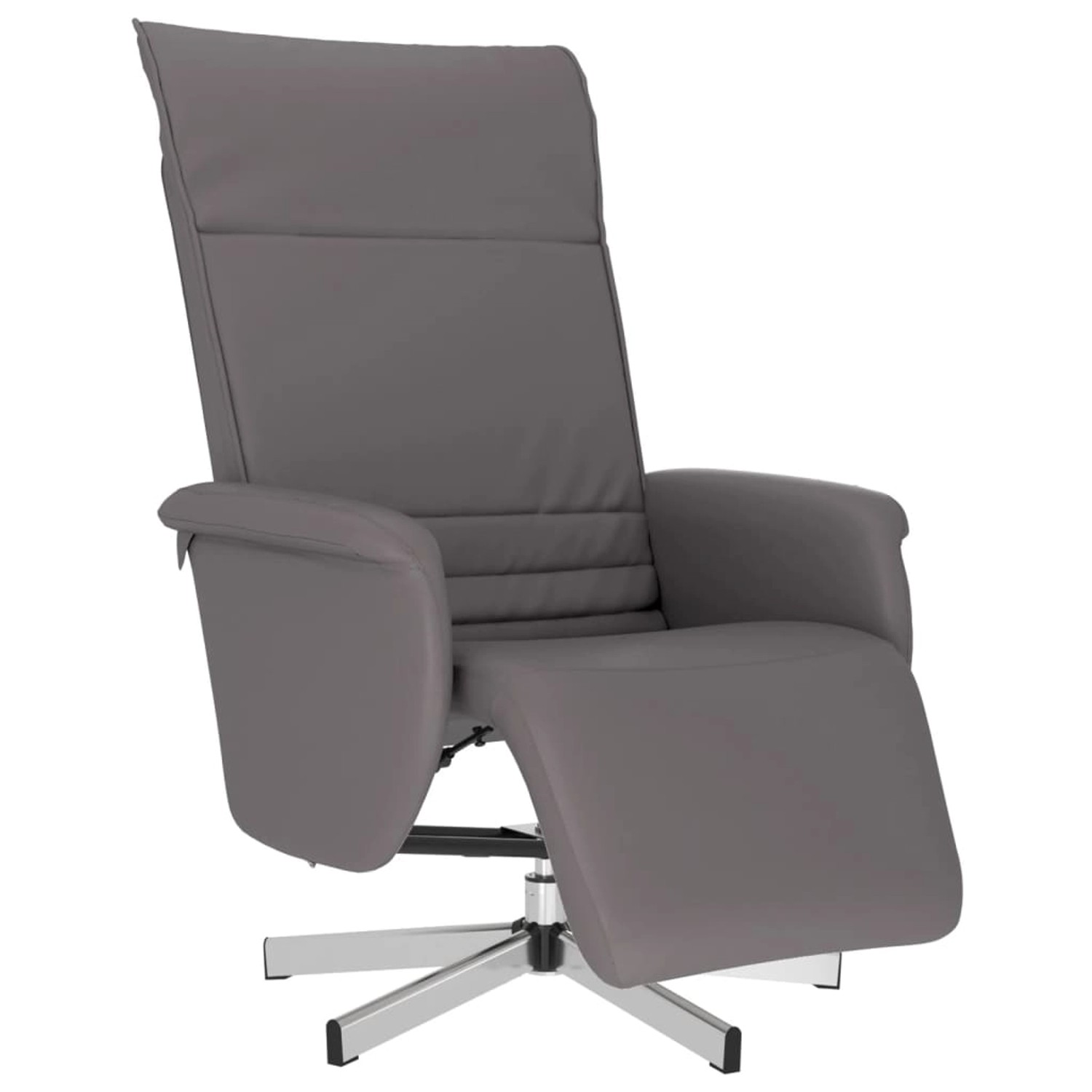 vidaXL Relaxsessel mit Fußteil Grau Kunstleder 356643 günstig online kaufen