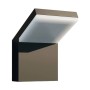 Moderne, schwarze Arcchio LED Außenwandleuchte Yolena aus Aluminium, 1-flammig.