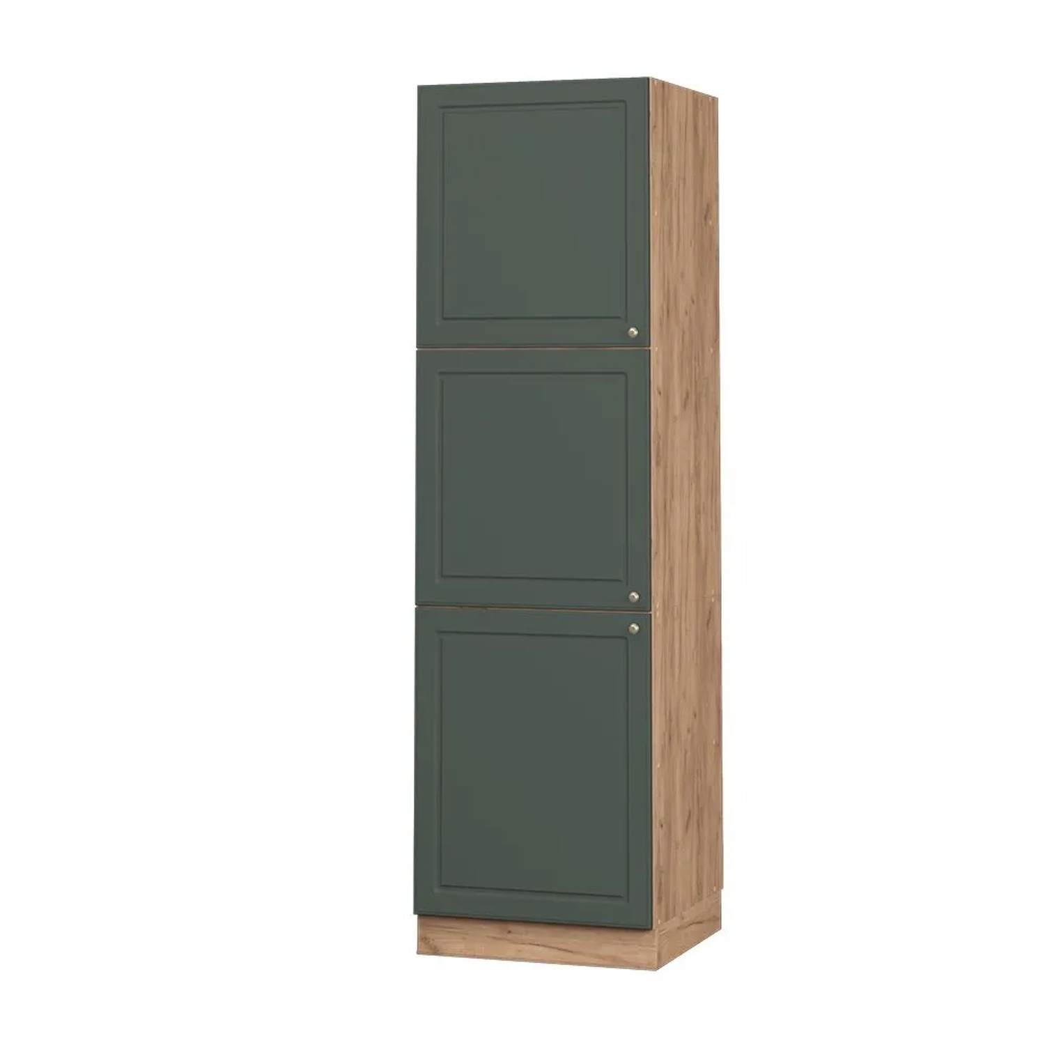 Vicco Vorratsschrank Fame-Line Grün-Gold Landhaus/Goldkraft Eiche 60 x 207