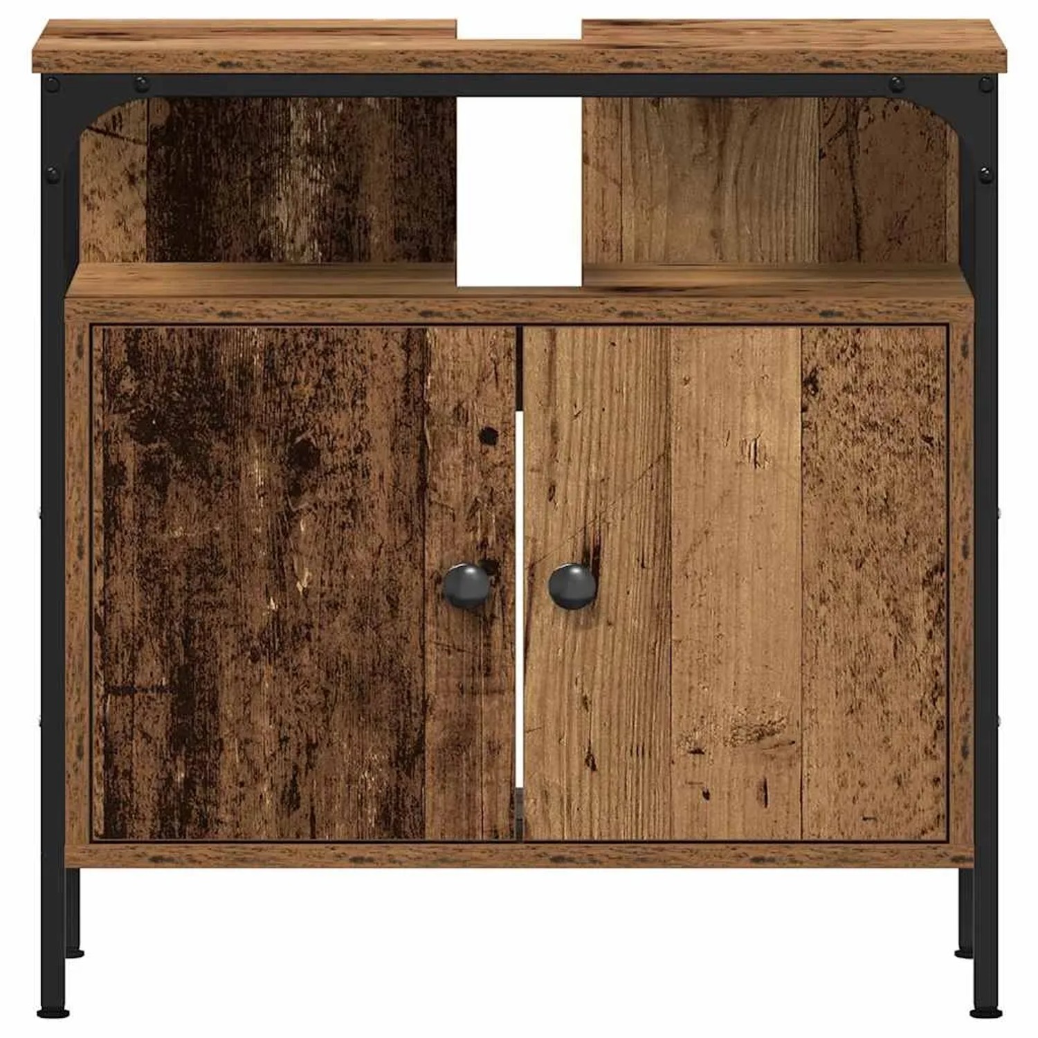 vidaXL Waschbeckenunterschrank Altholz-Optik 60x30x60 cm Holzwerkstoff 862232_6