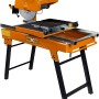 Cross Tools Steintrennmaschine CSC 350-2000 PRO mit Diamantscheibe und klappbarem Untergestell.