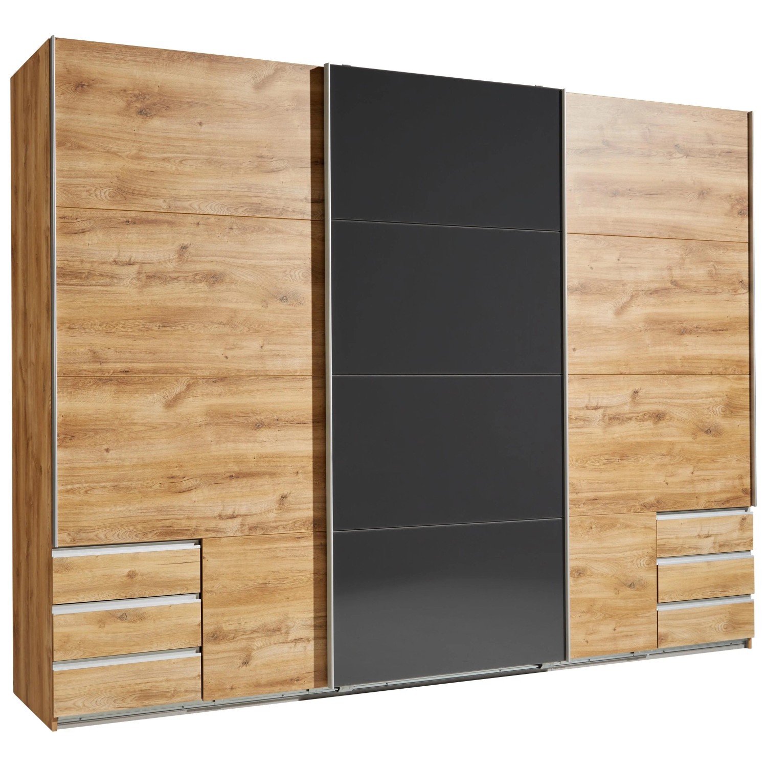 Mömax Schwebetürenschrank Eichefarben ca. 270x210x65cm