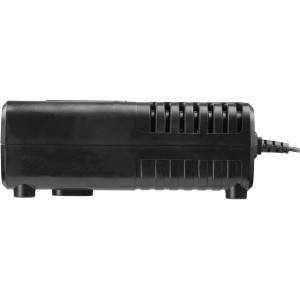 Worx Schnellladegerät WA3867 20V für PowerShare Akkus, seitliche Ansicht.