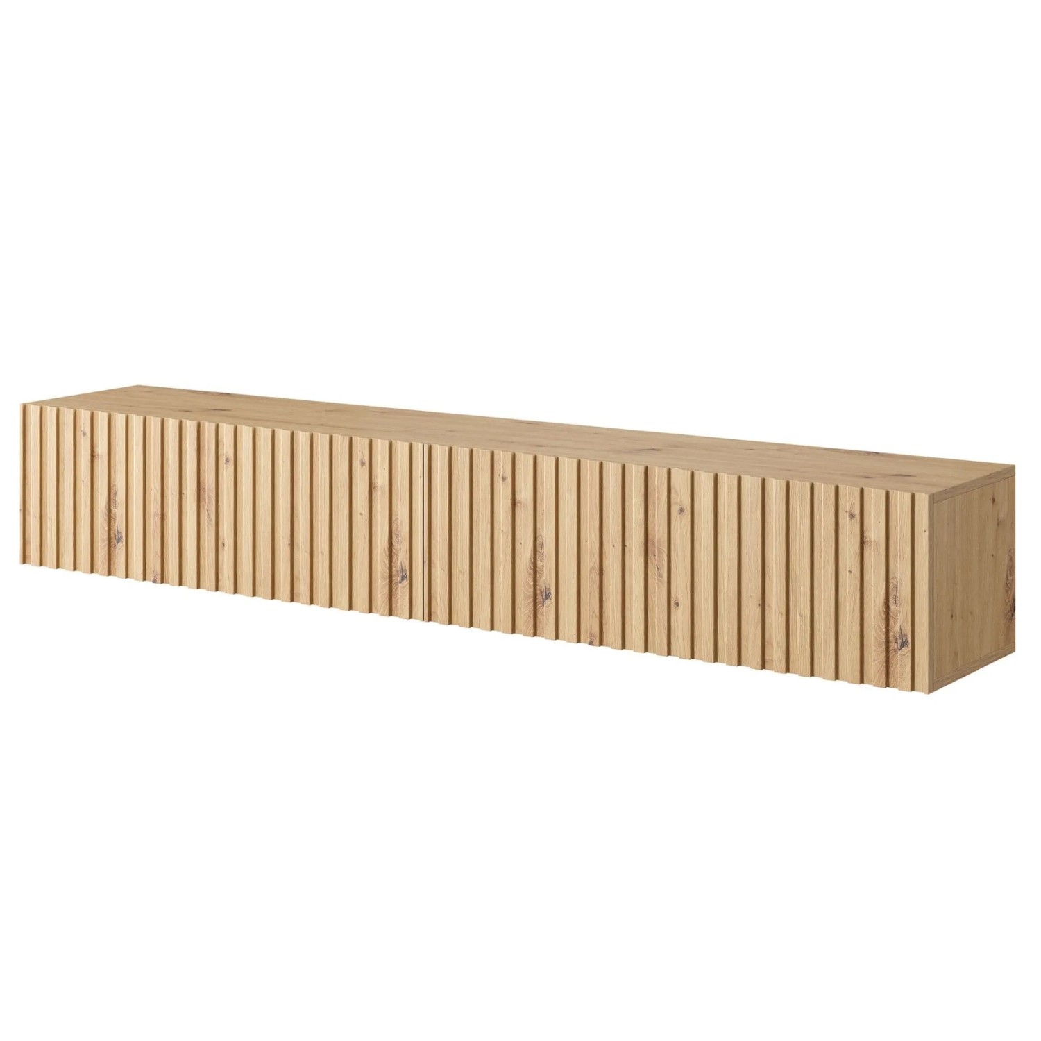 TV-Hängeboard Telire 175 cm Artisan Eiche / Lamellen