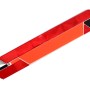 Apa Euro-Warndreieck Mini, zusammengeklappt. Rotes Reflektormaterial für gute Sichtbarkeit.