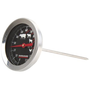 Fackelmann Bratenthermometer aus Edelstahl, Küchenhelfer zum Messen der Kerntemperatur.