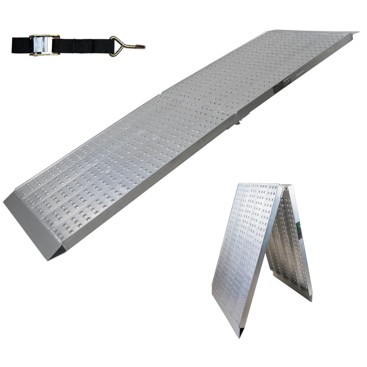 TRUTZHOLM 1 x Auffahrampe Extrabreit Klappbar 213 cm Länge 400 kg Traglast