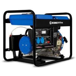EBERTH Stromerzeuger Diesel 3000W mit E-Starter, 230V und 12V Anschlüssen.