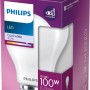 Philips LED-Lampe E27, 10,5W, 1521lm, Glühlampenform in Verpackung.