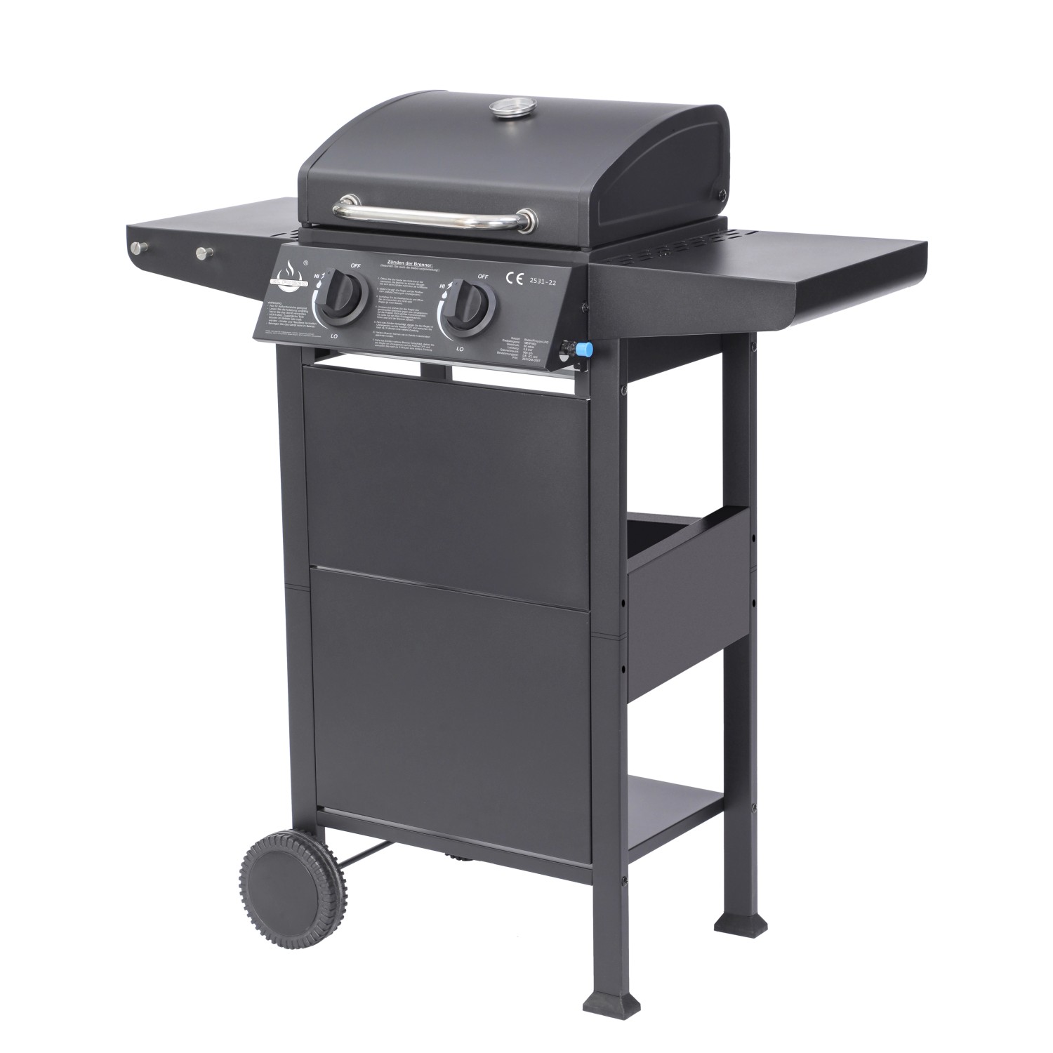 El Fuego Gasgrill San Jose mit 2 Brenner 94 cm x 101,5 cm x 51 cm