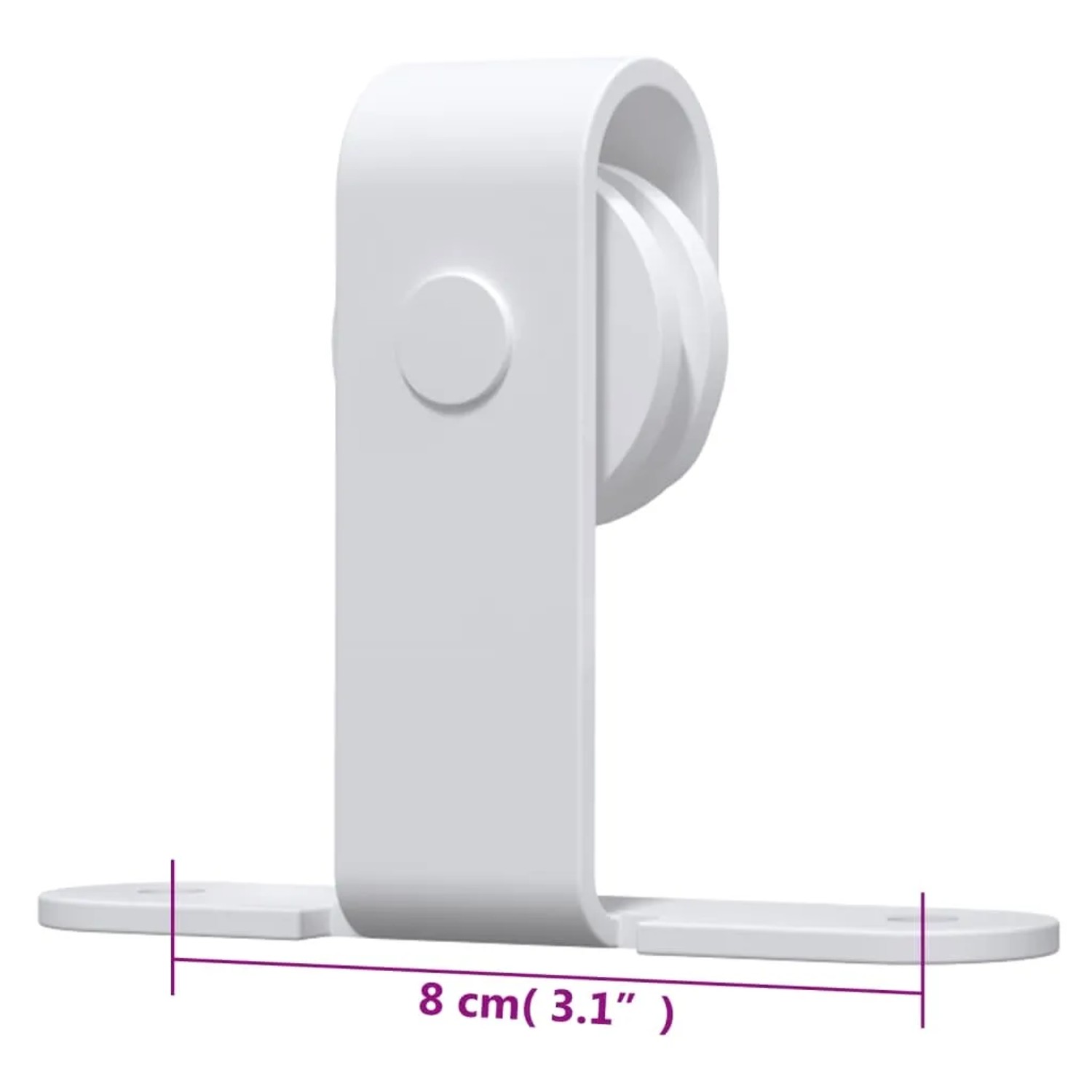 vidaXL Mini Schiebetürbeschlag Set für Schranktüren Carbonstahl 122 cm 151697_7